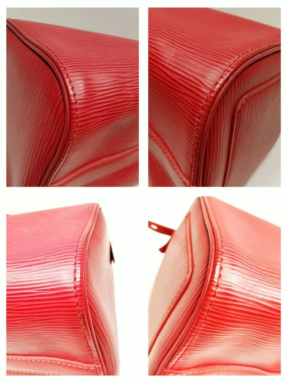 Authentic Louis Vuitton Speedy 25 Red Epi Leather Hand Bag - Picture 9 of 16
